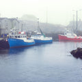 Foggy Fishing Mural Wallpaper - pure wallpaper artwork