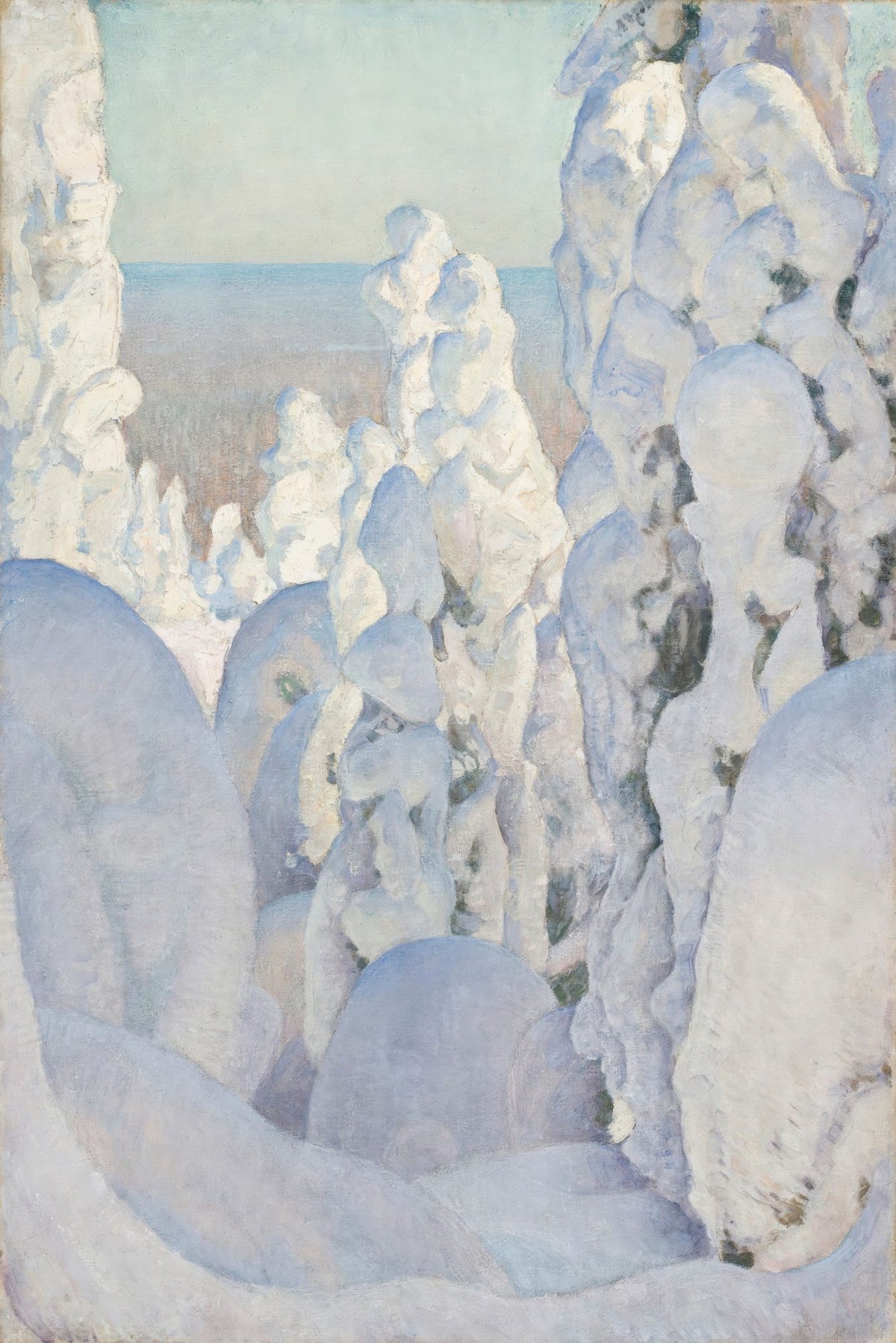 Winter Landscape Mural Wallpaper - pure wallpaper artwork