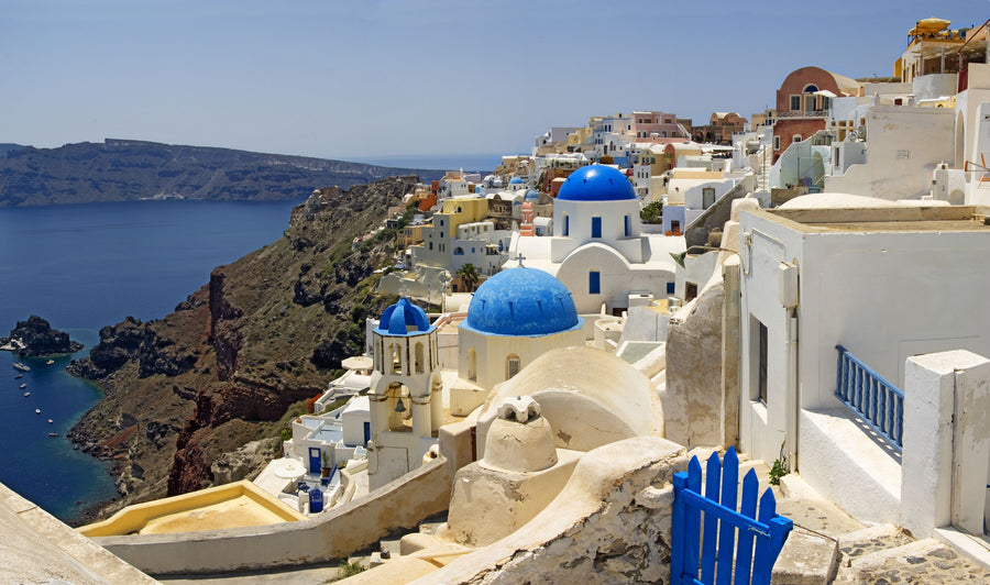 Santorini Vista Mural Wallpaper