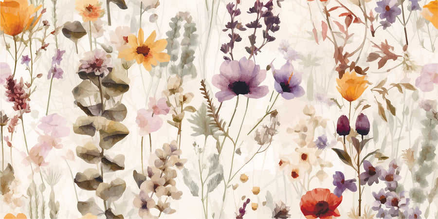 Wild Meadow Mural Wallpaper
