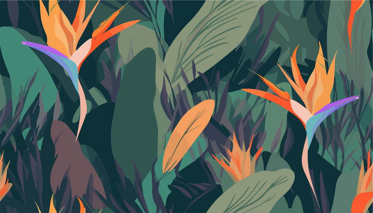 Hawaii Blossom Mural Wallpaper - pure wallpaper artwork