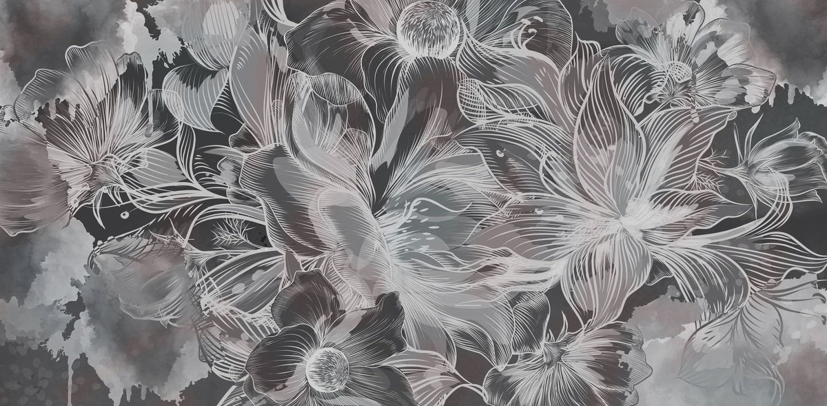Seeing Through Leaves Dark Mural Wallpaper - pure wallpaper artwork