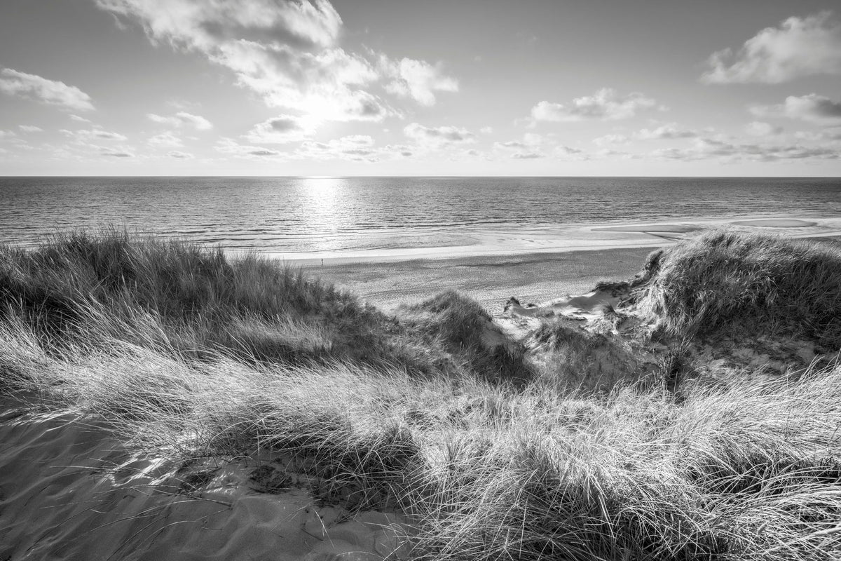 Dune Landscape, Black & White Mural Wallpaper - pure wallpaper artwork