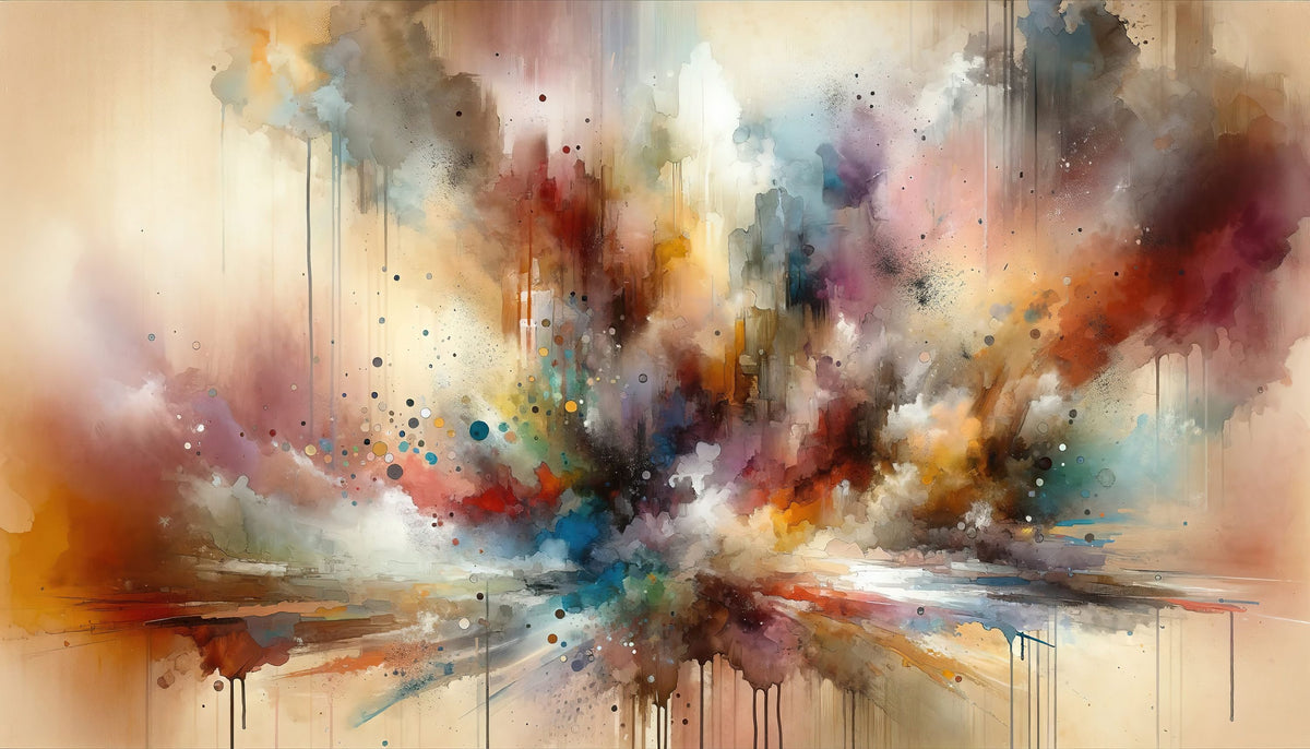 Abstract Journey in Earthy Colors Mural Wallpaper - pure wallpaper artwork
