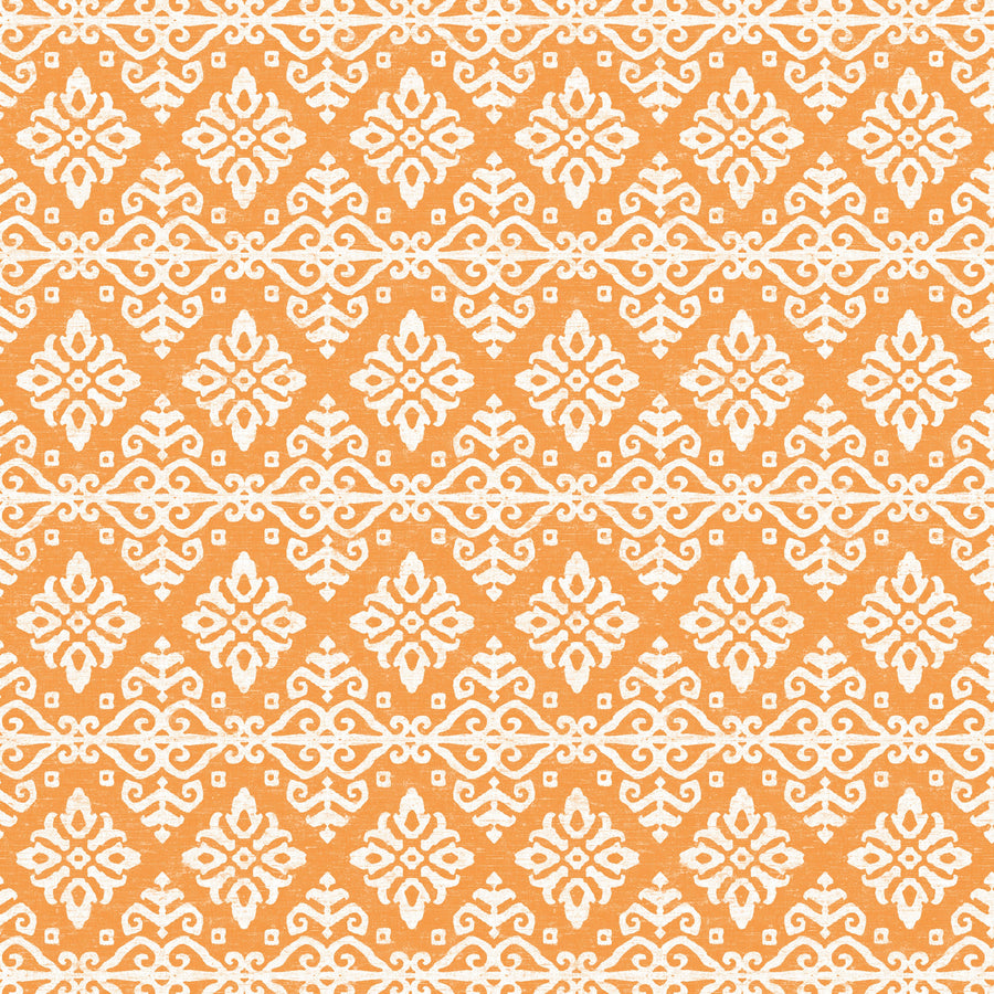 Amadora Squares Orange Mural Wallpaper