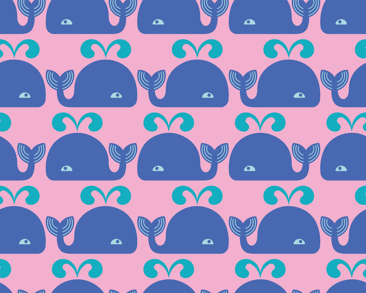 Wandering Whales Mural Wallpaper - pure wallpaper artwork