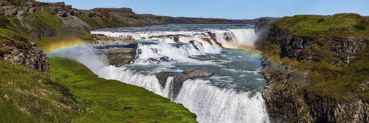 Majestic Rainbow Falls Mural Wallpaper - pure wallpaper artwork