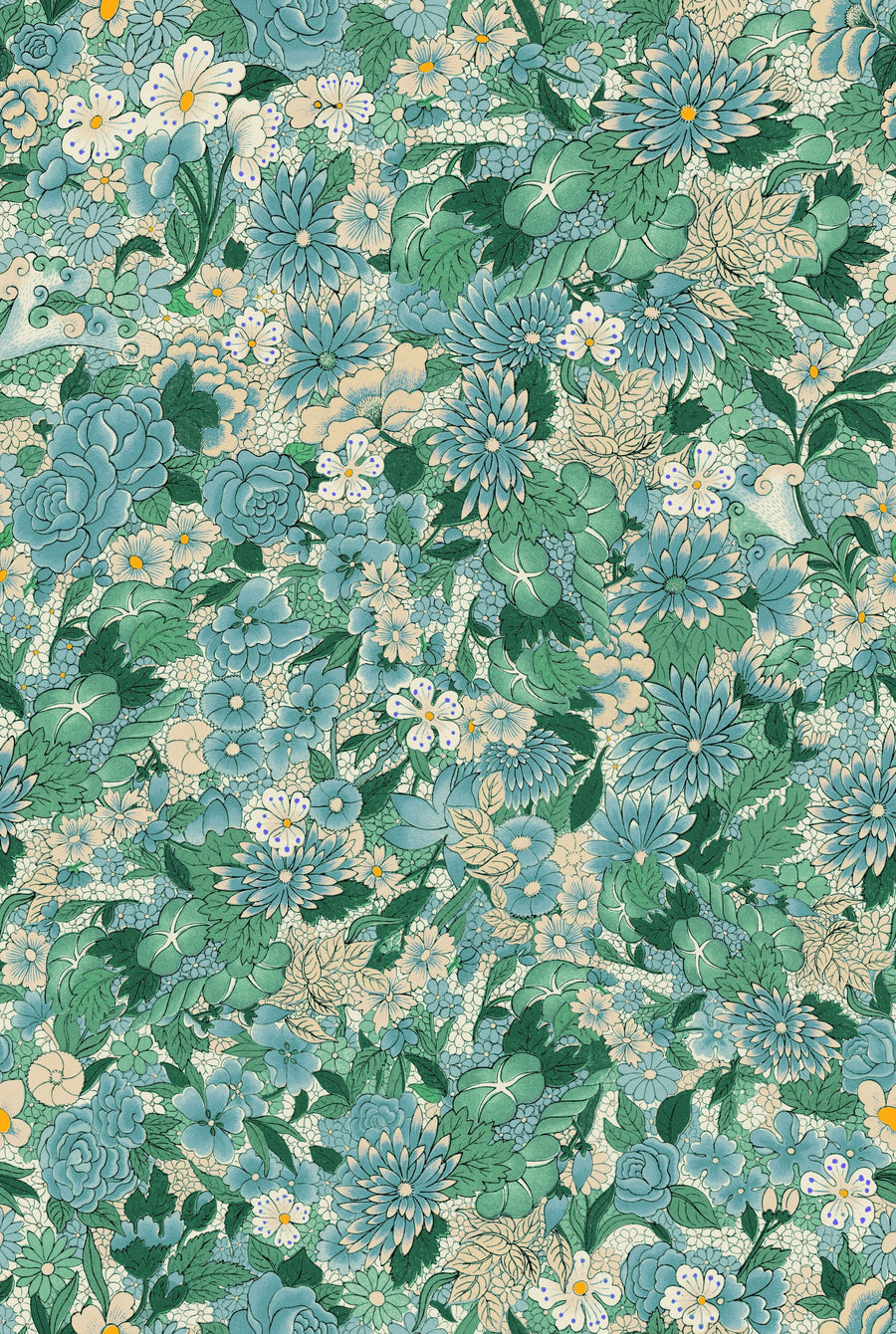 Floral Blossom Juniper Mural Wallpaper