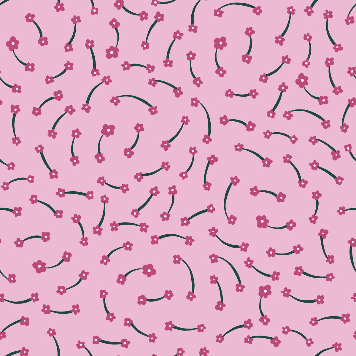 Floral Connection Mural Wallpaper - pure wallpaper artwork