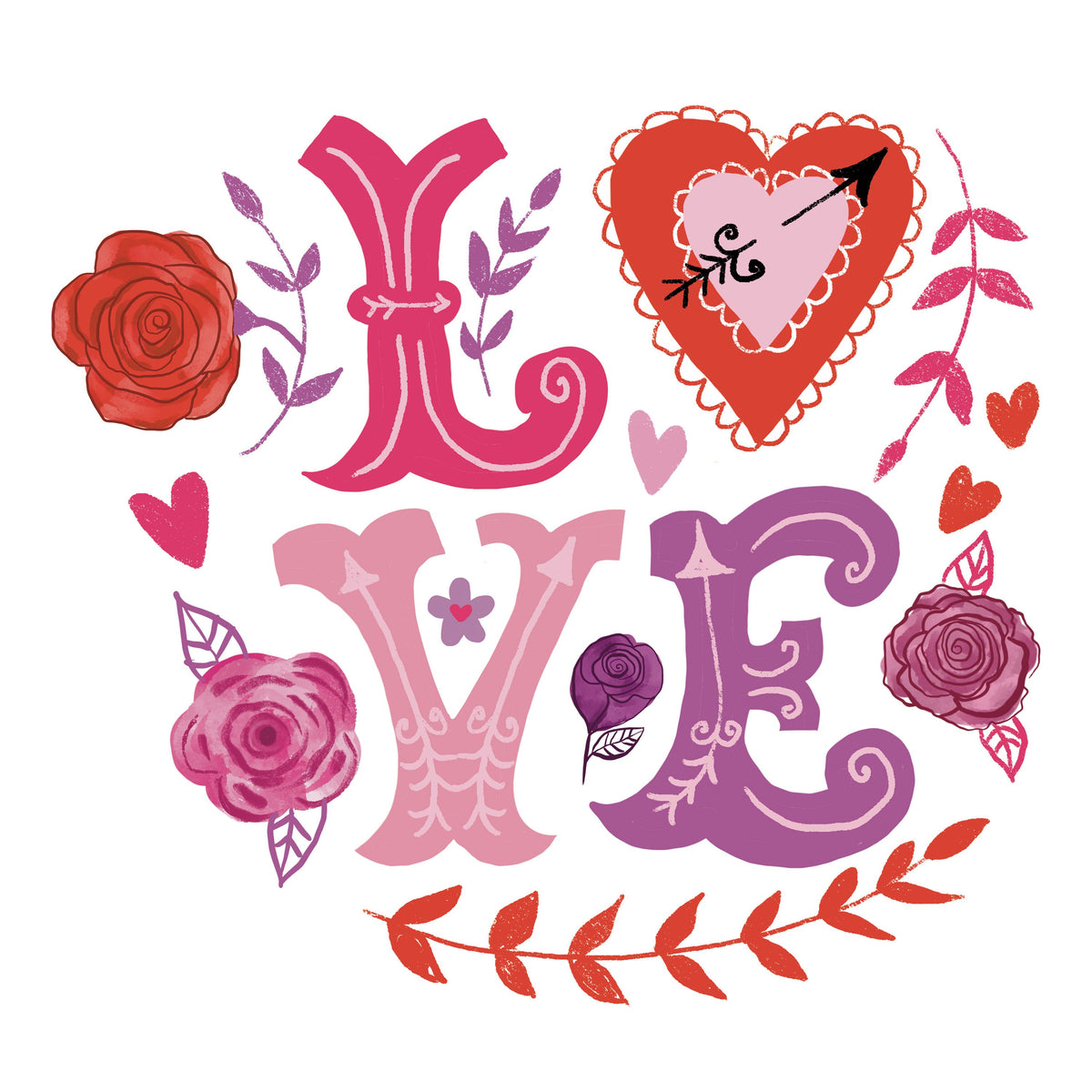 Love You IV Mural Wallpaper - pure wallpaper artwork