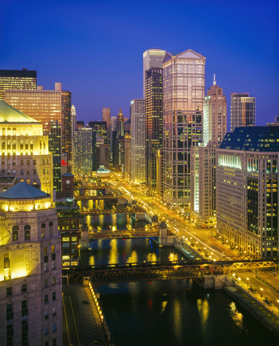 Luminous Metropolis Mural Wallpaper