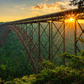 New River Gorge Bridge Mural Wallpaper - pure wallpaper artwork