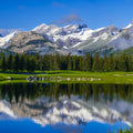 Mt Lorette Golf Course Mural Wallpaper - pure wallpaper artwork
