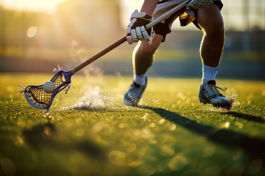 Lacrosse Action Mural Wallpaper
