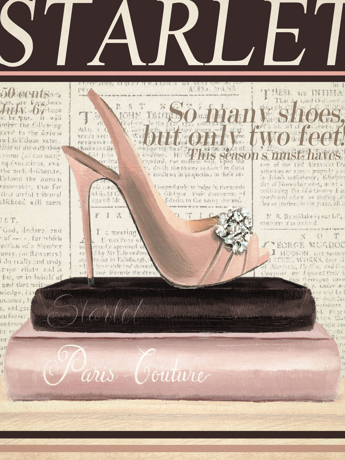Fashion Magazine III Cover Mural Wallpaper - pure wallpaper artwork