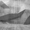 Concrete Shapes Gray Mural Wallpaper - pure wallpaper artwork