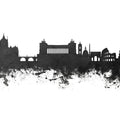 Rome Italy Skyline Black & White Mural Wallpaper - pure wallpaper artwork