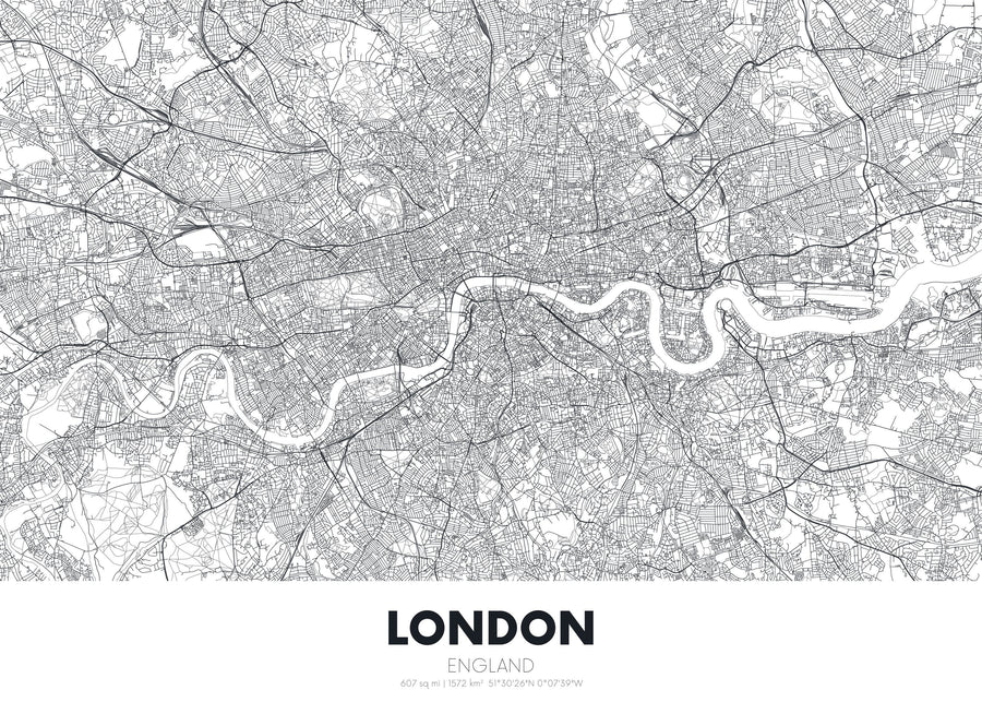 Map of London Mural Wallpaper