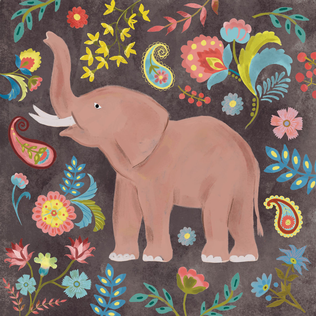 Elephant of the Jungle Mural Wallpaper - pure wallpaper artwork