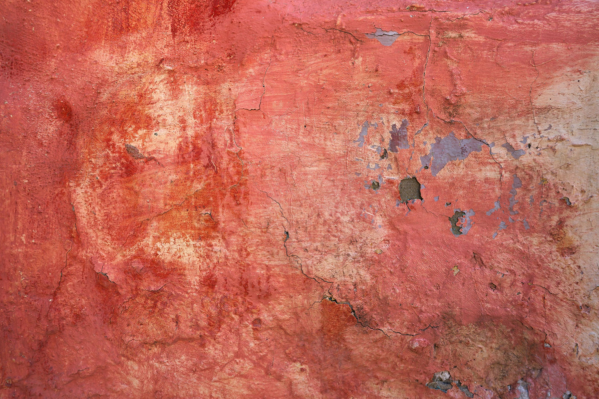 Distressed Vermilion Mural Wallpaper - pure wallpaper artwork