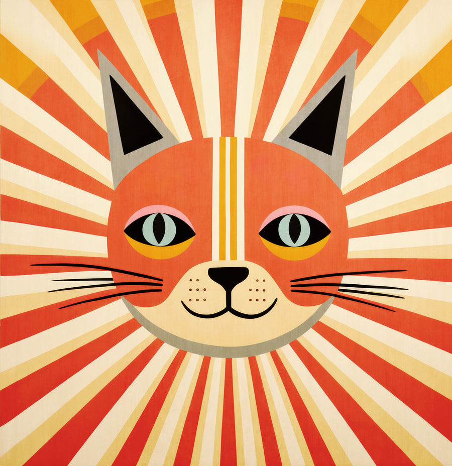 Happy Cat II Mural Wallpaper