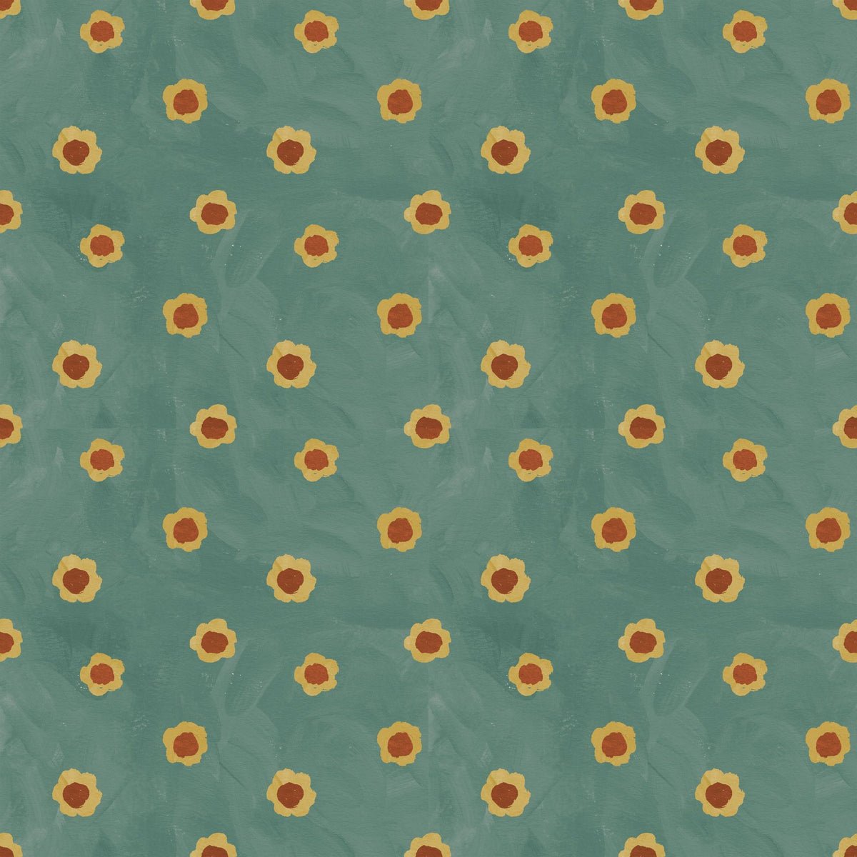 Autumn Buds Turqouise Mural Wallpaper - pure wallpaper artwork