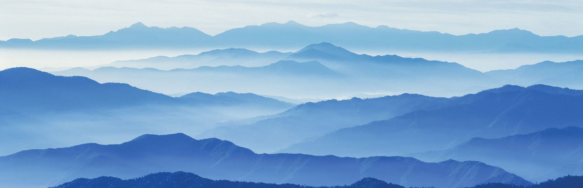 Misty Mountain Layers Mural Wallpaper - pure wallpaper artwork