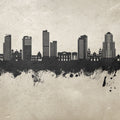 Tegucigalapa Honduras Skyline Concrete Mural Wallpaper - pure wallpaper artwork
