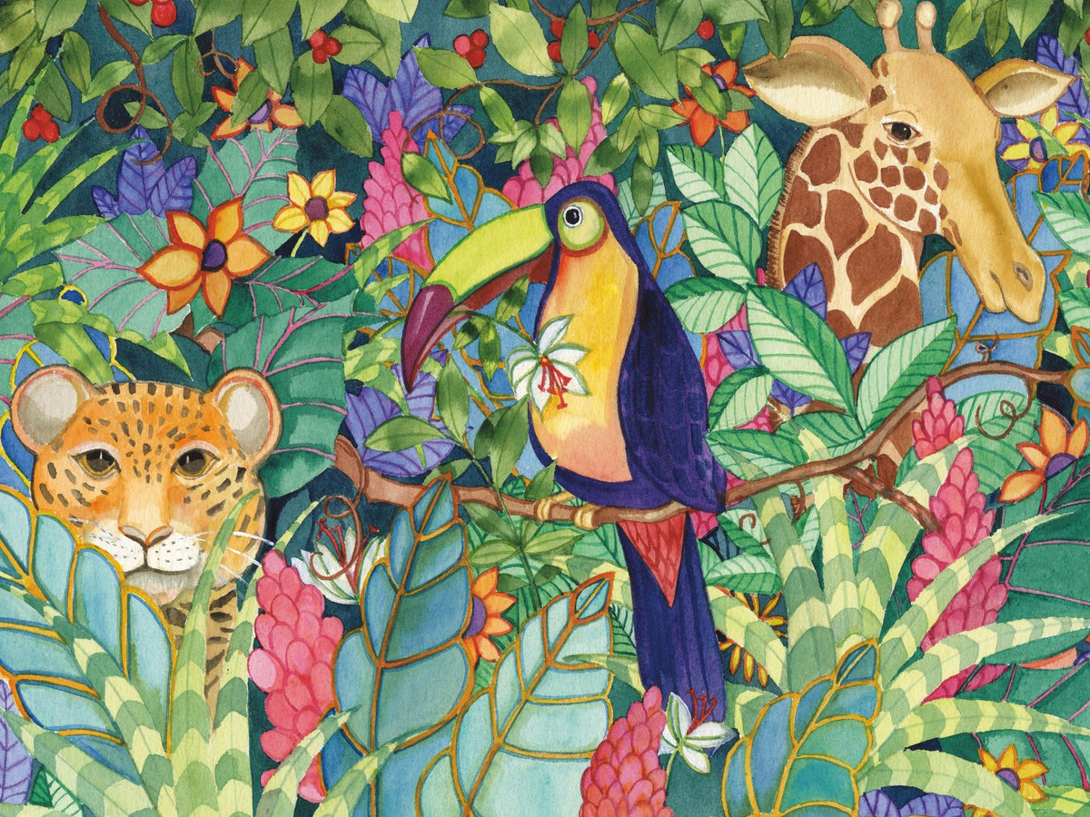 Hello From the Jungle Mural Wallpaper - pure wallpaper artwork