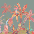 Colorful Jungle, Seafoam Mural Wallpaper - pure wallpaper artwork