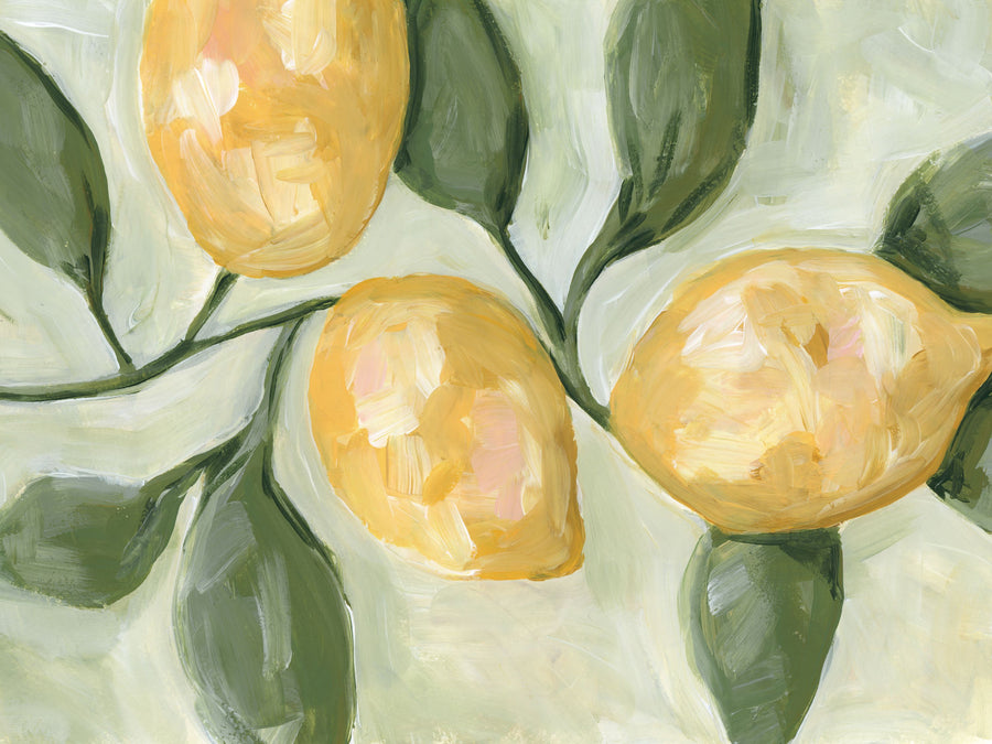 Lemons on a Branch Mural Wallpaper
