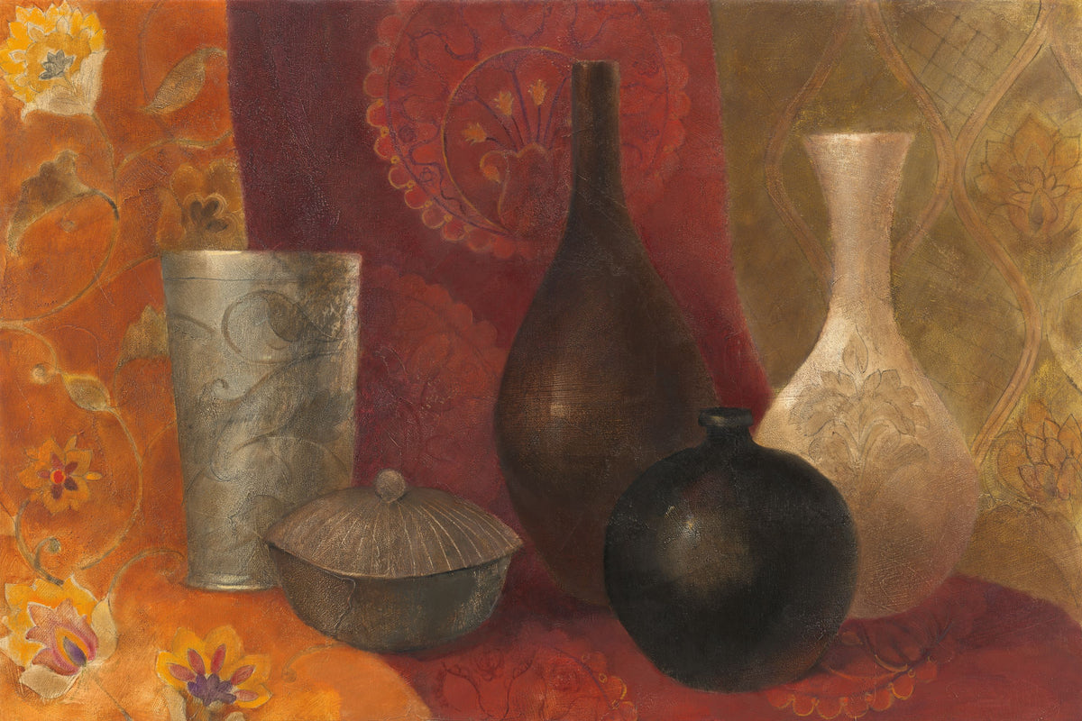 Patterned Vessels Mural Wallpaper - pure wallpaper artwork