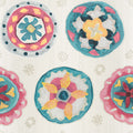 Boho Circles White Mural Wallpaper - pure wallpaper artwork