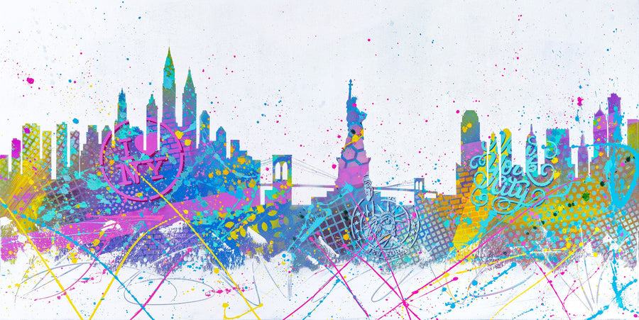 New York City (on Canvas) Mural Wallpaper