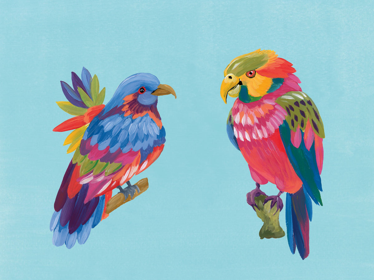 Birds of Paradise V Mural Wallpaper - pure wallpaper artwork