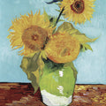Vase with Three Sunflowers Mural Wallpaper - pure wallpaper artwork