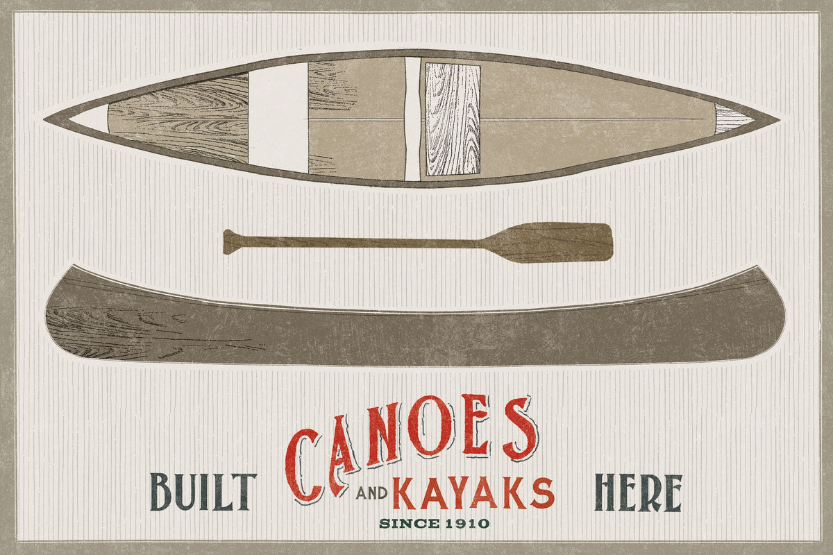 Cabin Life VII Kayak Mural Wallpaper - pure wallpaper artwork