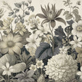 Dahlia Days, Beigy Lime Mural Wallpaper - pure wallpaper artwork