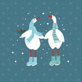 Ducks in the Snow X Mural Wallpaper - pure wallpaper artwork