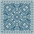 Mission Cement Tiles, Steel Blue Mural Wallpaper - pure wallpaper artwork