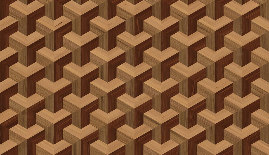Infinity Wood Mural Wallpaper