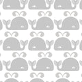 Wandering Whales, Grey Mural Wallpaper - pure wallpaper artwork