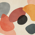 Lava Shapes, Orange Pop Mural Wallpaper - pure wallpaper artwork