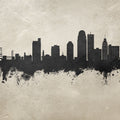Winston-Salem North Carolina Skyline Concrete Mural Wallpaper - pure wallpaper artwork