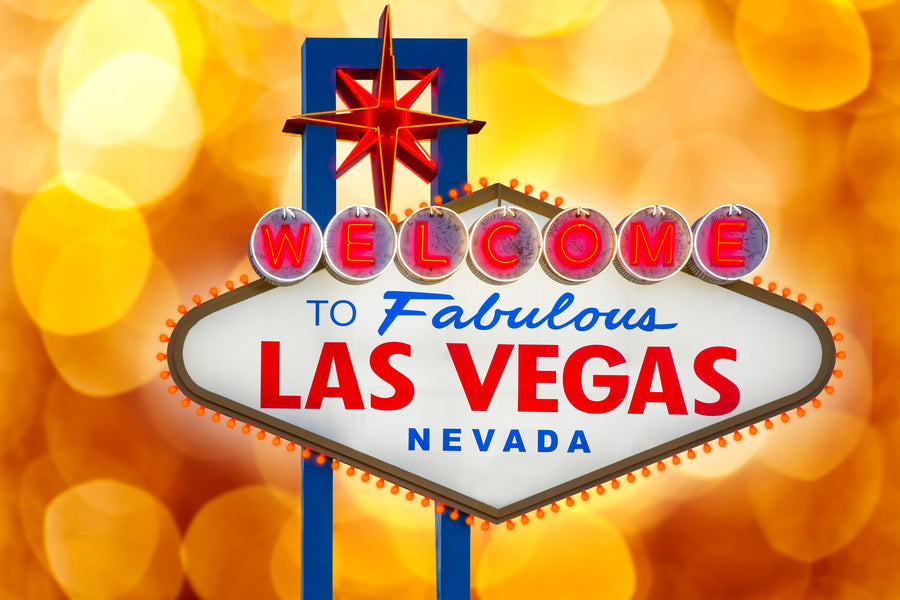 Welcome to Las Vegas Lights Mural Wallpaper