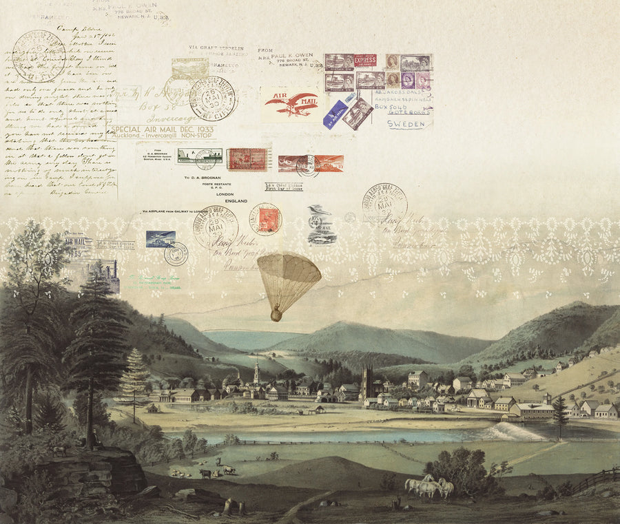 Tres Tintas STAMPS Mural Wallpaper