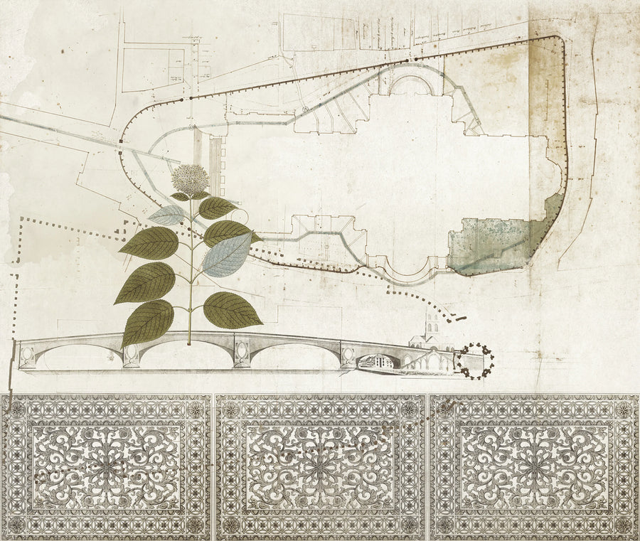 Tres Tintas BRIDGE Mural Wallpaper