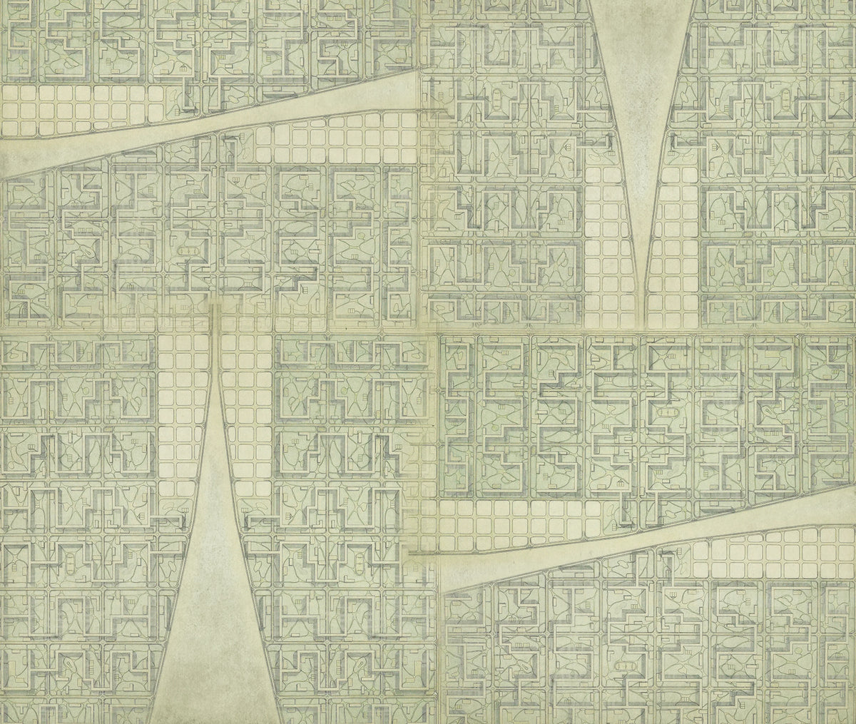 Tres Tintas CITY Mural Wallpaper - pure wallpaper artwork