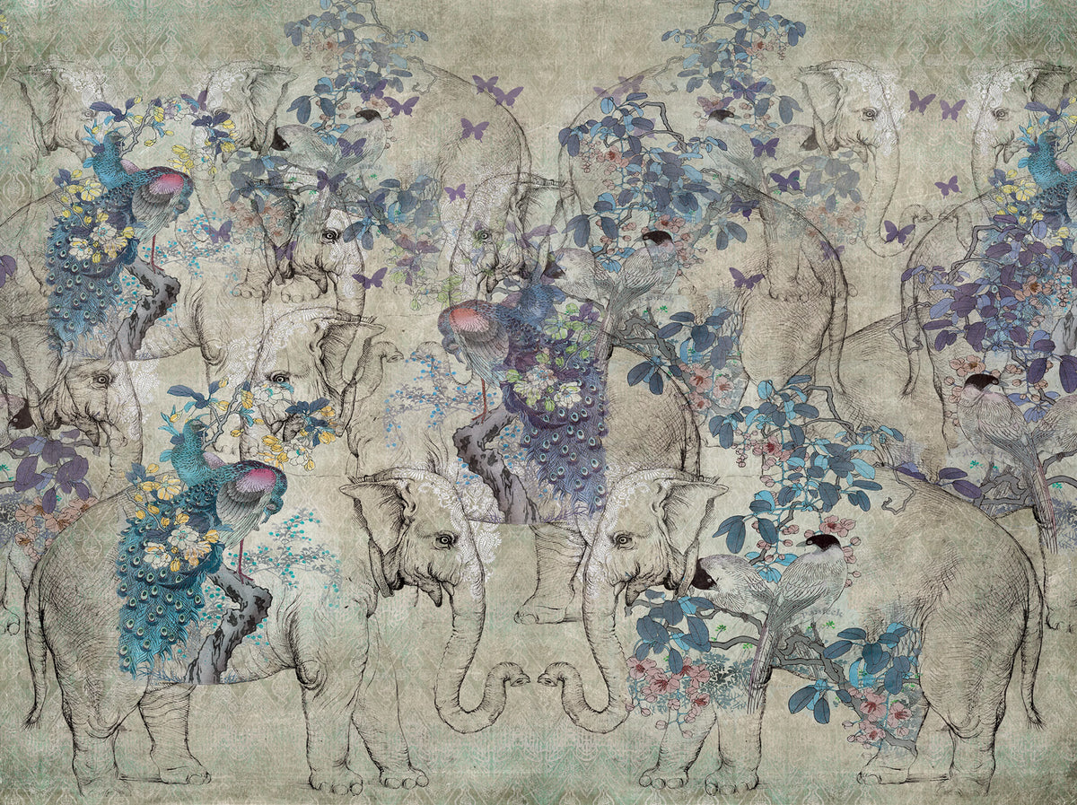 Tres Tintas MURAL COCHIN Mural Wallpaper - pure wallpaper artwork