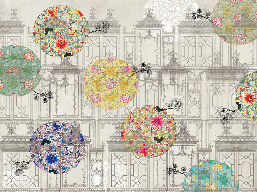 Tres Tintas MURAL DAMASCO Mural Wallpaper